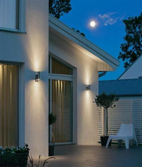 Up And Down Pir Motion Sensor Wall Light For Exterior Use Modern