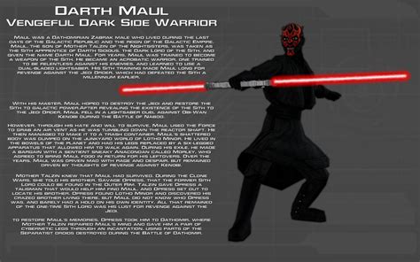 Darth Maul Character Bio 1 New On