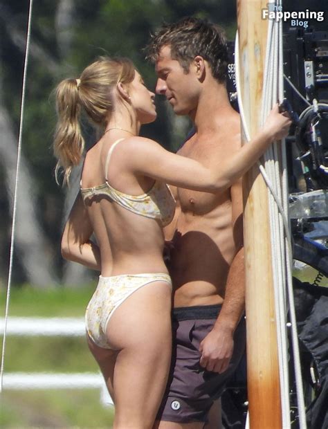 Sydney Sweeney Glen Powell Get Up Close On Set In Sydney Photos This Is Nude