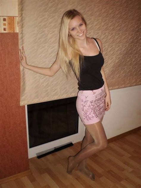 Amateur Pantyhose On Twitter Beautiful Blonde In Shiny Pantyhose