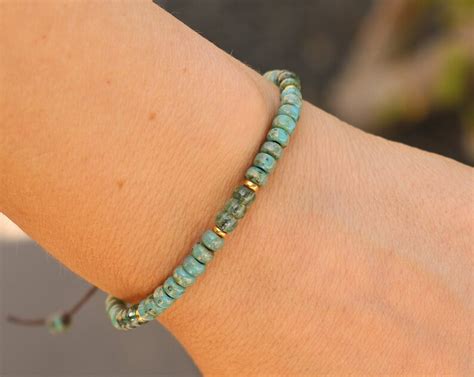 Turquoise Bracelets For Women Beaded Bracelet Seed Bead Etsy