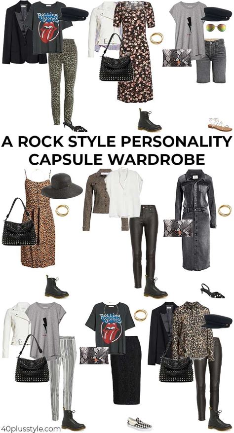 rock style style guide and capsule wardrobe for the rock style in 2023 chic outfits edgy
