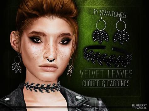 Cactus Earrings Leaf Earrings Leaf Jewelry Jewelry Sets The Sims 4