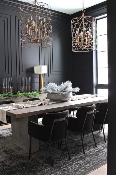 Boldly Stunning Black Dining Room Ideas for Daring Look - Decortrendy.com