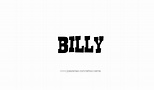 Billy Name Tattoo Designs