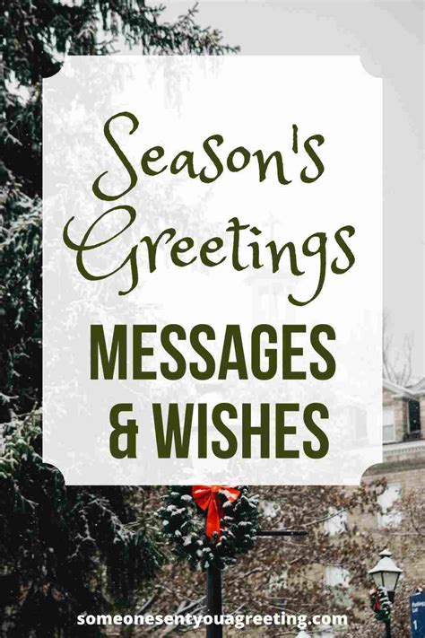 Seasons Greetings Messages And Wishes Someone Sent You A Greeting