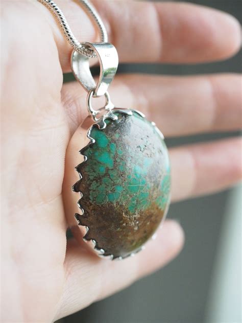 Turquoise Dragon Egg Natural Turquoise Hand Carved Bezel Rare
