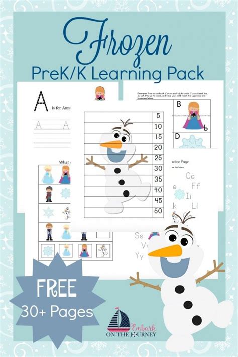 Free Frozen Learning Pack Learning Printables Printable Activities