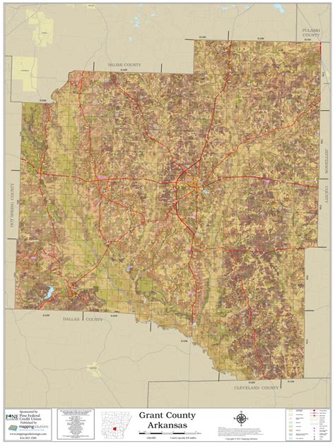 Grant County Arkansas 2021 Soils Wall Map Mapping Solutions