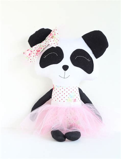 Sweet Ballerina Panda Soft Toy Plush Toy Etsy Soft Toy Plush Toy
