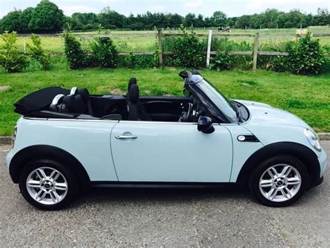 Clare Has Collected Her 2011 Mini Cooper Convertible In Ice Blue With