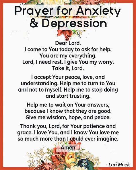 Prayer For Anxiety And Depression The Southern Cross
