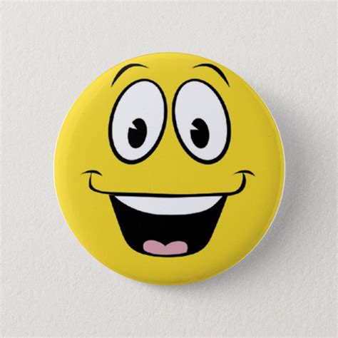 Silly Smile Face Pinback Button | Zazzle.com | Painted rocks kids, Buttons pinback, Sassy gifts