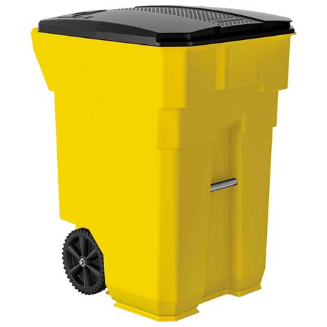 Garbage Can And Recycling Mobile Suncast Commercial Wheeled Trash Can