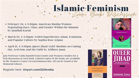 women s center presents book discussion on islamic feminism