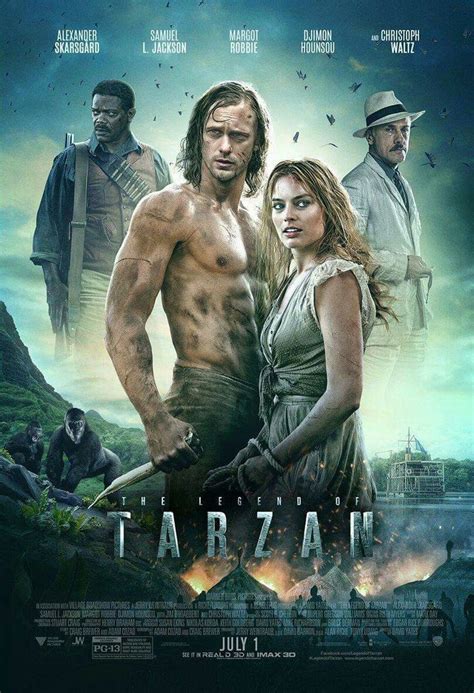 The Legend Of Tarzan 2016 Starring Alexander Skarsgård Samuel L Jackson Margot Robbie