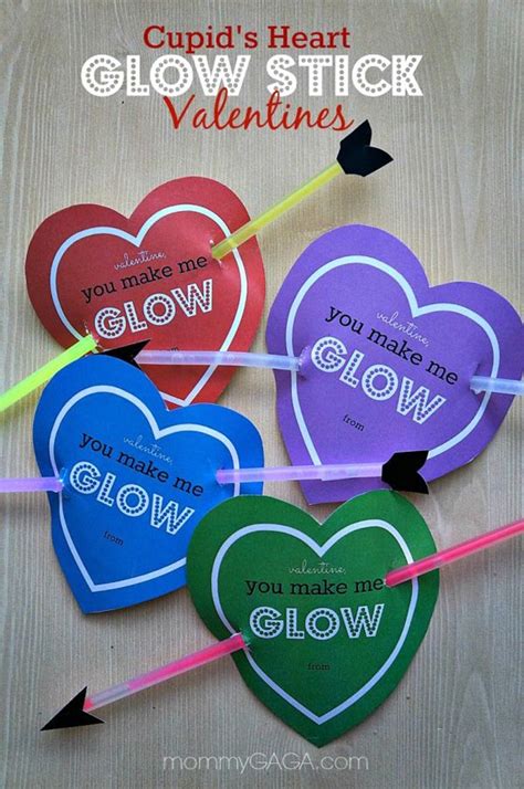 16 Creative Kids Valentine Ideas Pretty My Party Glow Stick