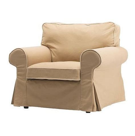We make tailored covers for you. New IKEA EKTORP Armchair SLIPCOVER Cover IDEMO BEIGE w Piping