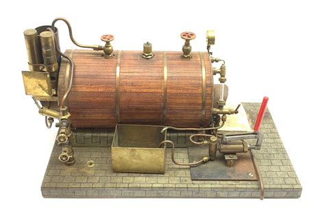 Scale Built Live Steam Model Of A Steam Engine Planked Clad And