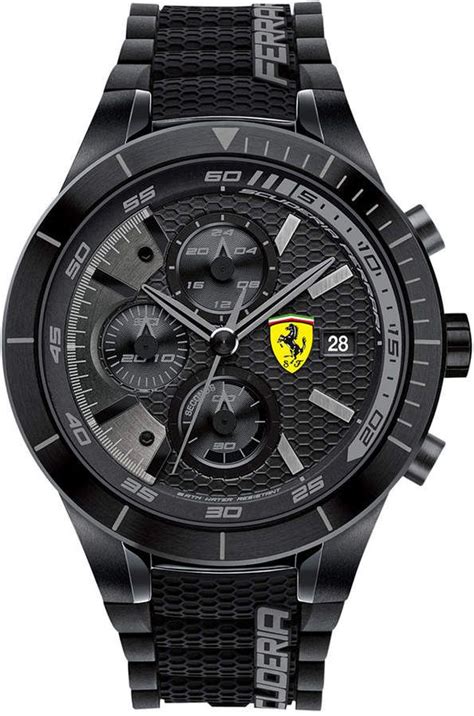 Jomashop.com is your source for luxury watches, pens, handbags, and crystal. Ferrari Scuderia Men's Chronograph RedRev Evo Black Silicone Strap Watch 46mm 0830262 & Reviews ...