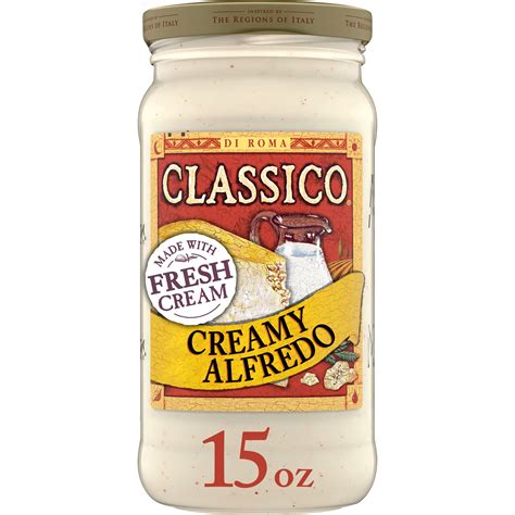 Classico Creamy Alfredo Spaghetti Pasta Sauce 15 Oz Jar Walmart Com
