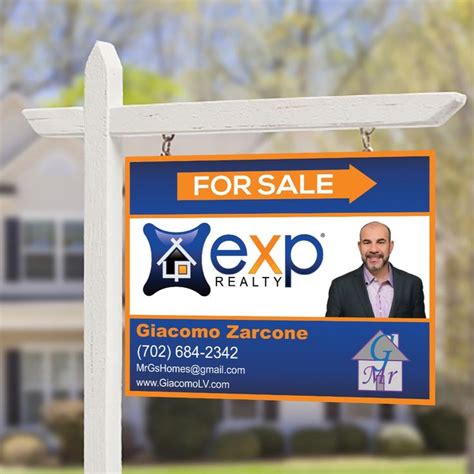 Exp Real Estate Yard Sign Design And Printed By Coast2coast Marketing