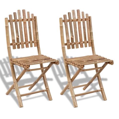 Folding Garden Chairs 2 Pcs Bamboo 450565 0 