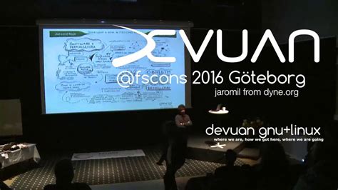 Devuan Gnulinux Presented At Fscons 2016 Youtube