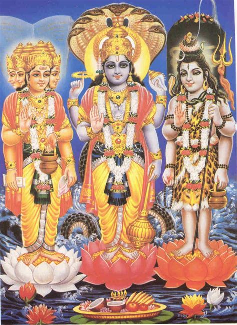 Brahma Vishnu Shiva Rare Images Trimurti Hindu Devotional Blog