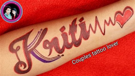 how to make kriti name letter tattoo design demanding full name letter tattoo design youtube