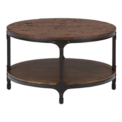 Round coffee table round dining table round tables walnut table mortise and tenon cottage living custom furniture home projects shabby chic. Jofran Urban Nature Wood Round Coffee Table in Pine - 785-2