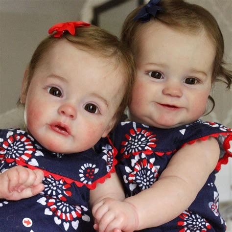 Lovely Reborn Toddlers Twin Sisters 22” Verna And 20 Sylvia