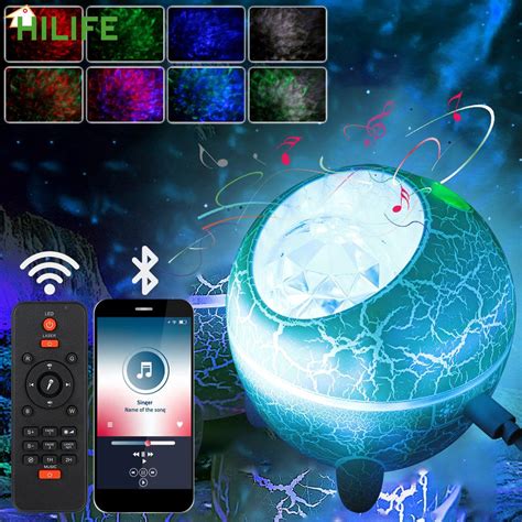 Galaxy Starry Sky Projector Lamp With Music Bluetooth Speaker Led Night Light Galaxy Star