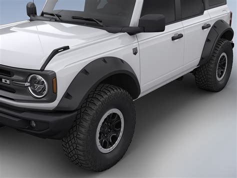 Bronco 4dr 2021 2023 Bushwacker Black Textured Fender Flares