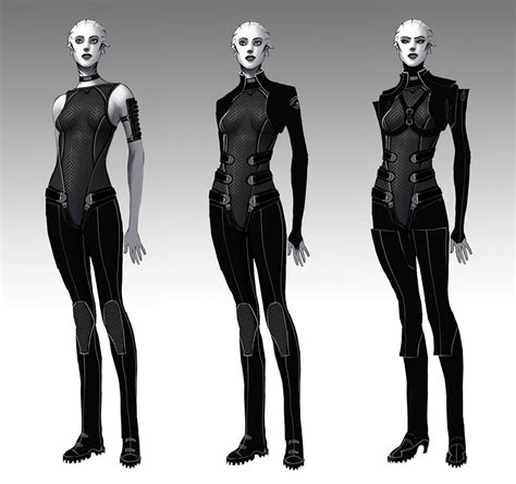 Mass Effect Asari Outfit Concepts
