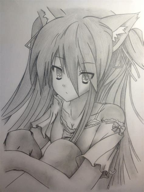 Anime Girl Sitting Complete By Tylersms1 On Deviantart