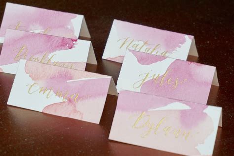 Watercolor Calligraphy Gold Calligraphy Custom Calligraphy