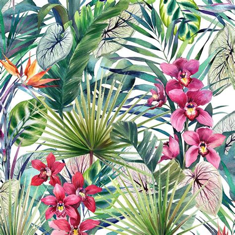 Aloha Tropical Multi Wallpaper Wallpaper Inn Store