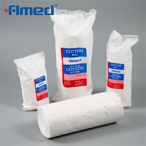 Surgical Medical Absorbent Hydrophilic 100 Cotton Wool Roll From China