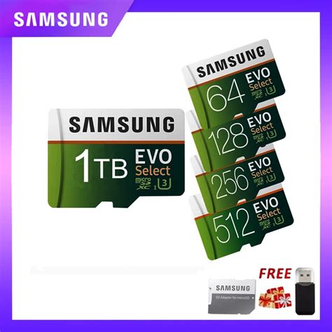 Samsung Evo Micro Sd Card 1tb 512gb 256gb 128gb C10 U3 Tf 64gb 1tb