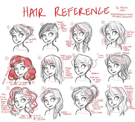 Hair Tutorial Reference Only By Wednesdayjames On Deviantart