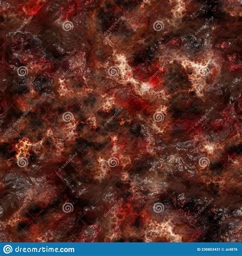 Crispy Charred Burnt Flesh Texture 3d Illustration Seamless Texture