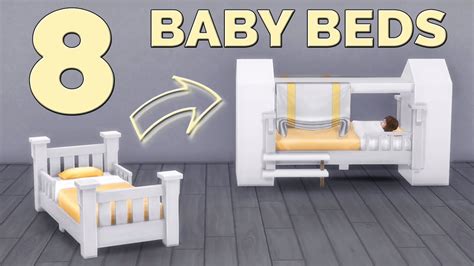 🐣 Base Game 8 Baby Beds Functional Furniture Tutorial No Cc Or