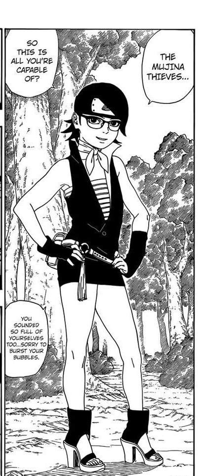 Can We Take A Moment To Talk About Saradas Manga Outfitits So Bad Rboruto