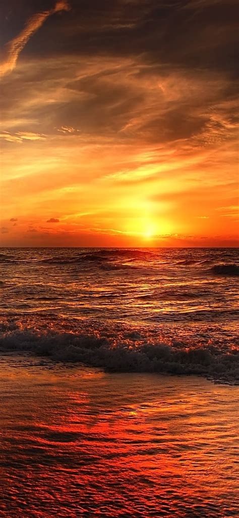 1242x2688 Sunset Beach Iphone Xs Max Hd 4k Wallpapers Images