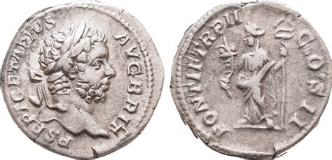 römisches kaiserreich denarius 210 n chr geta augustus vf ma shops