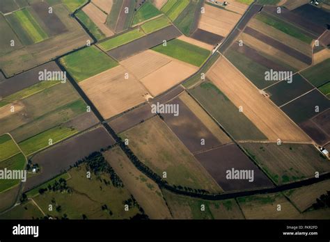 Aerial View Of Rural Farmland Stock Photo Alamy