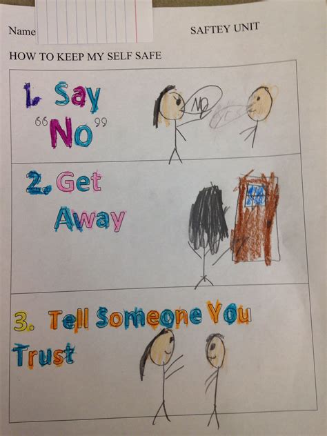 Worksheets From The First Lesson In My Safety Unit We Talked About