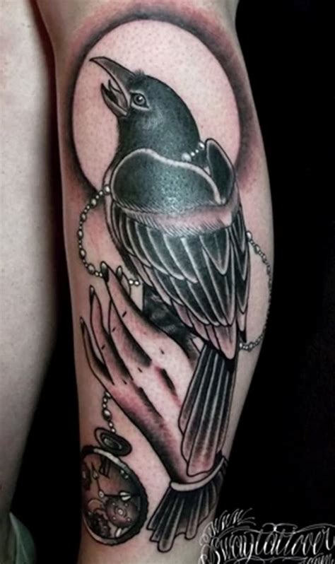 39 Traditional Raven Tattoos