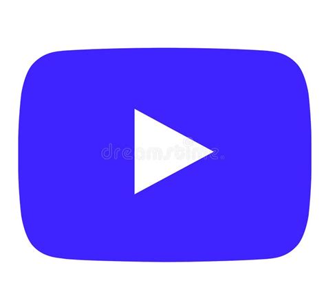 Simple Isolated Blue Youtube Logo Icon Editorial Stock Photo